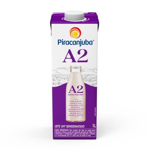 Leite Piracanjuba A2 Semidesnatado 1 Litro