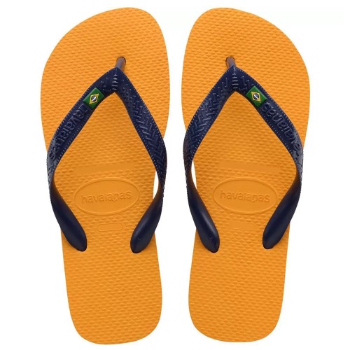 Sandálias Havaianas Brasil Laranja Citrus Tamanho 39/40 1 Par