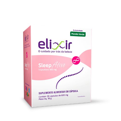 Suplemento de Triptofano 600mg Elixir Sleep Ative 30 cápsulas