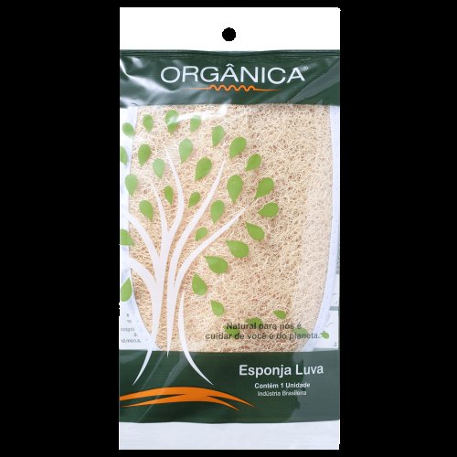 Esponja Luva de Bucha Vegetal Natural Meio Oval – Orgânica