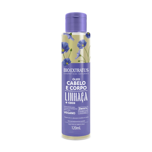 Óleo Cabelo e Corpo Bio Extratus Linhaça e Coco 120ml