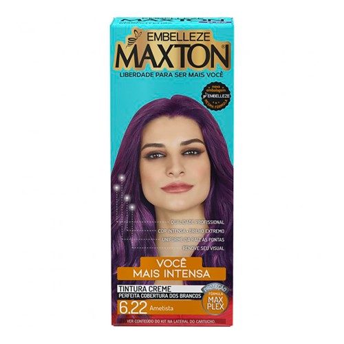 Tintura Creme Maxton 6.22 Ametista com 1 Unidade