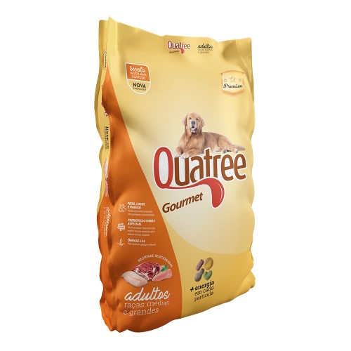 Ração para Cães Quatree Gourmet Adultos Raças Médias e Grandes 25kg