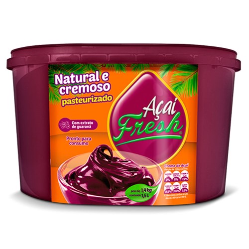 Creme de Açaí Natural Açaí Fresh 1,5 Litro