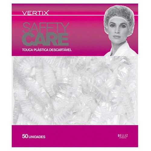 Touca Banho Vertix Plástica Descartável 50 Unidades