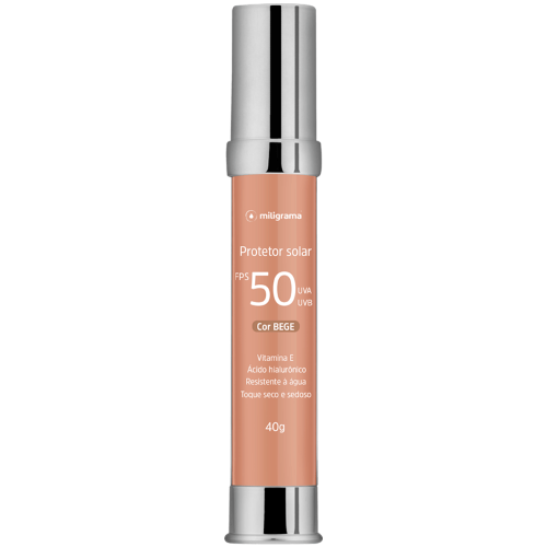 Protetor Solar FPS 50 Bege 40 gramas