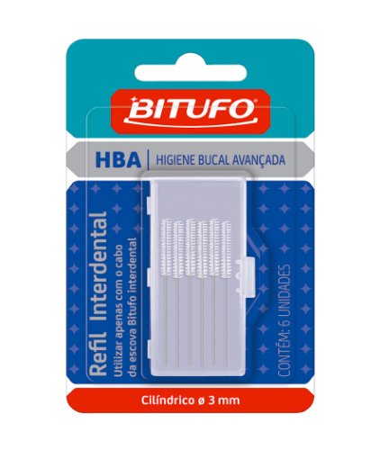 Escova Bitufo Interdental Hb Cilíndrica Fina 4mm 10 unidades