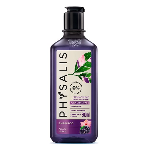 Shampoo Physalis Pura Vitalidade Vegano 300ml