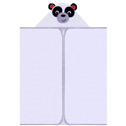 Toalha Banhão c/ capuz atoalhado para bebê Pandinha - Fisher Price