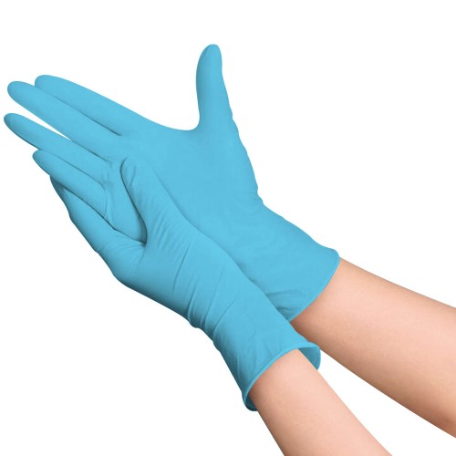 Luva nitrílica tamanho P - CX com 100 unidades - Multilaser Saúde - HC240