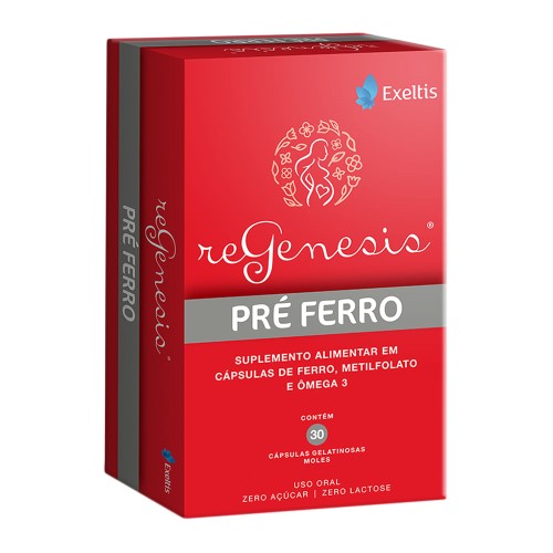 Suplemento Alimentar ReGenesis Pré Ferro com 30 cápsulas