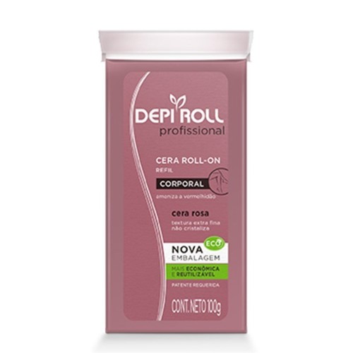 Refil Cera Corporal Depilatória DepiRoll - Rosa