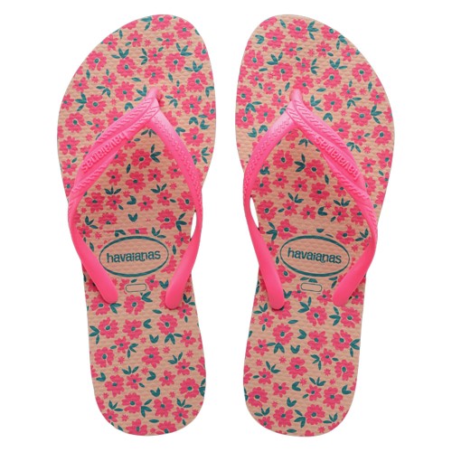Sandália Havaianas Fantasia Romântica Rosa Tamanho 35/36 com 1 Par