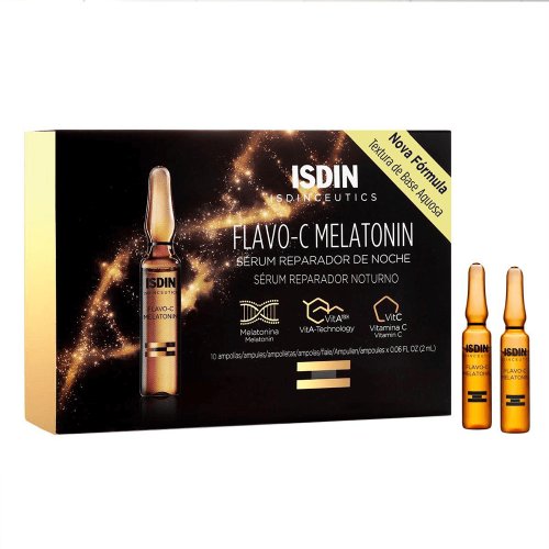 Sérum Reparador Noturno Isdin Isdinceutics Flavo-c Melatonin 10 Ampolas De 2ml