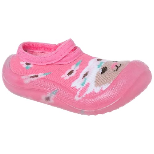 Meia c/ Sola para bebê Ovelha Rosa - Keto Baby