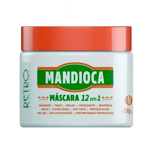 Máscara Capilar Retrô Cosméticos Mandioca 12 em 1 300g